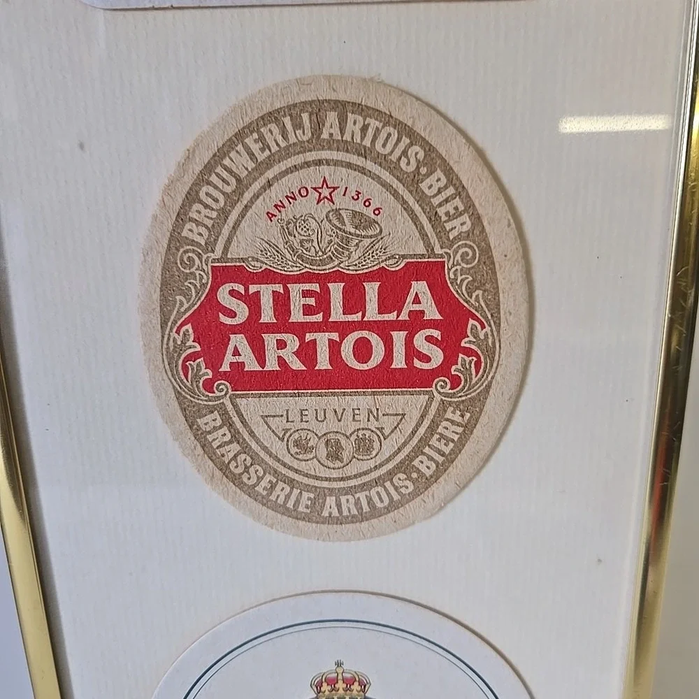 Vintage Beer Coasters‎ Framed Display